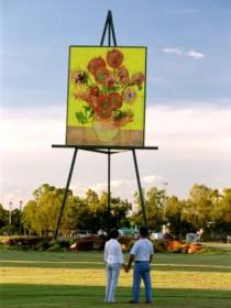 Van Gogh Sunflower Painting - Tourism Canberra 0