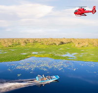 Mary River Wetlands Helicopter and Airboat Adventure from Darwin - Tourism Canberra