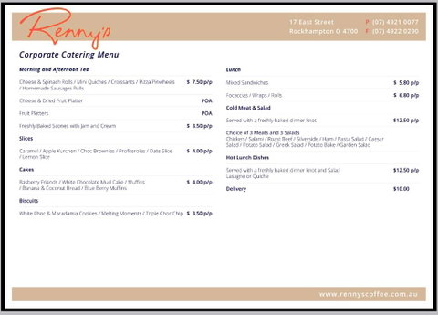 Renny’s Cafe & Takeaway - Tourism Canberra 2