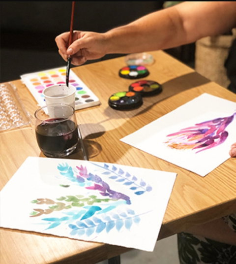 Paint And Sip Class: Watercolour And Wine - Tourism Canberra 0