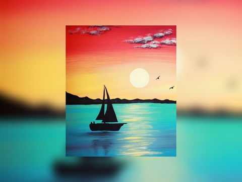 Grab A Glass Of Wine And Learn To Paint 'Sailboat'! - Tourism Canberra 0